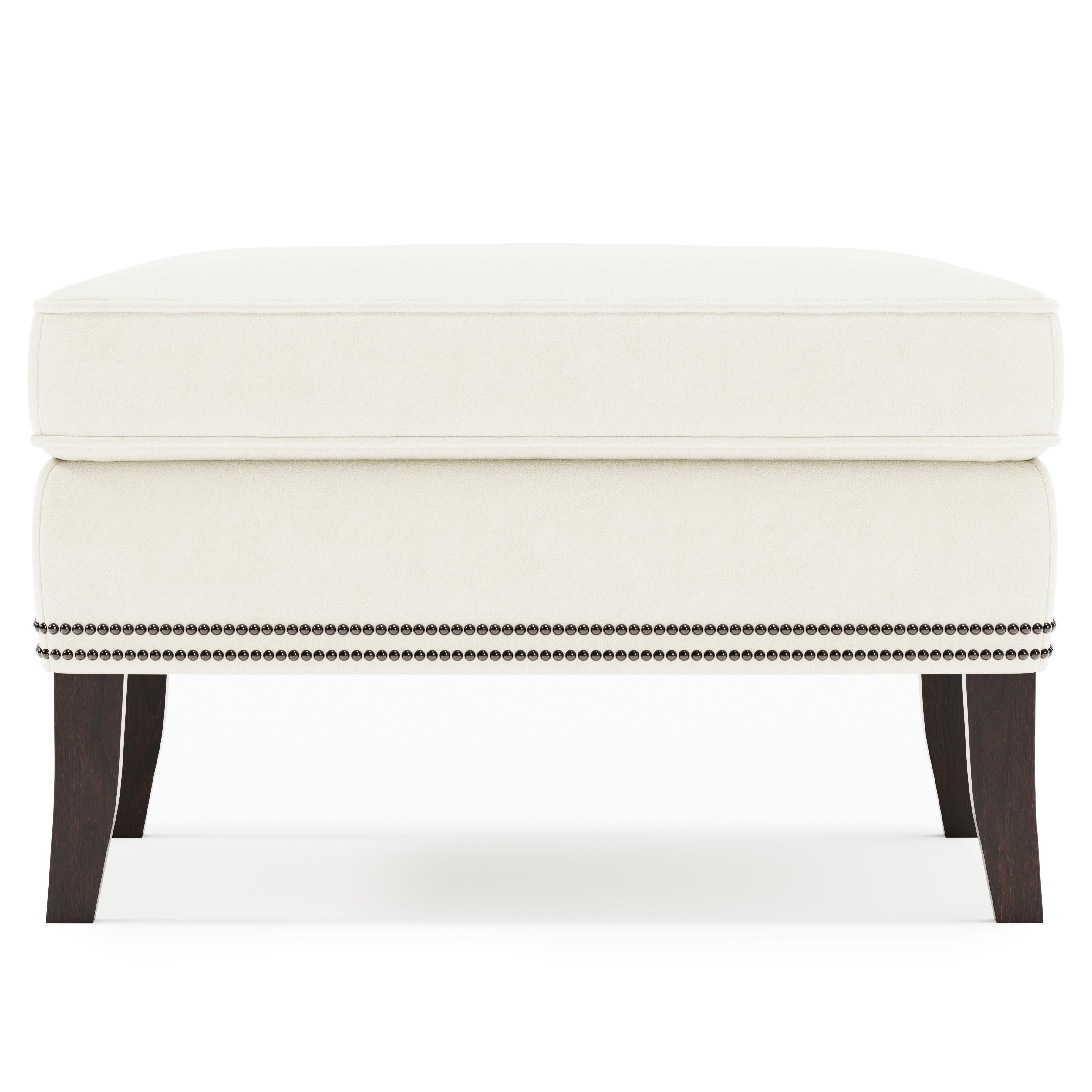 Kingston Leather Ottoman