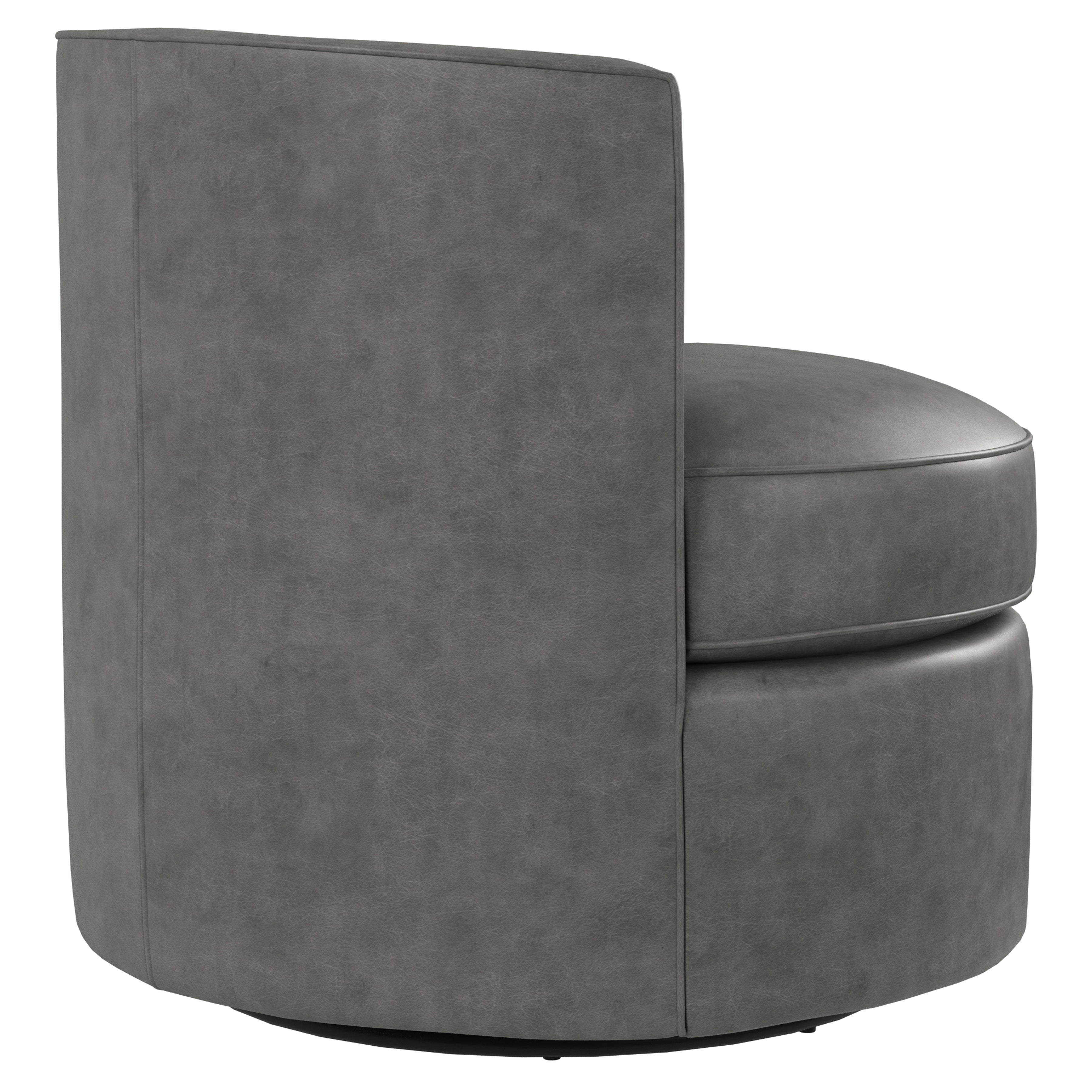 Fleur Leather Swivel Chair